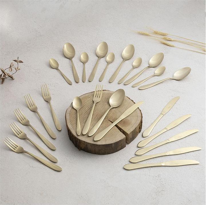 Produktbild BerlingerHaus Besteck-Set 24 teilig Champagne (24 Stk., Besteck Set)