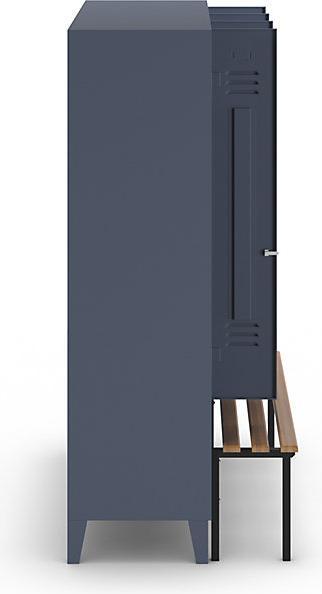 Actual product image Wolf Clothes locker with bench in front (120 cm, 185 cm)