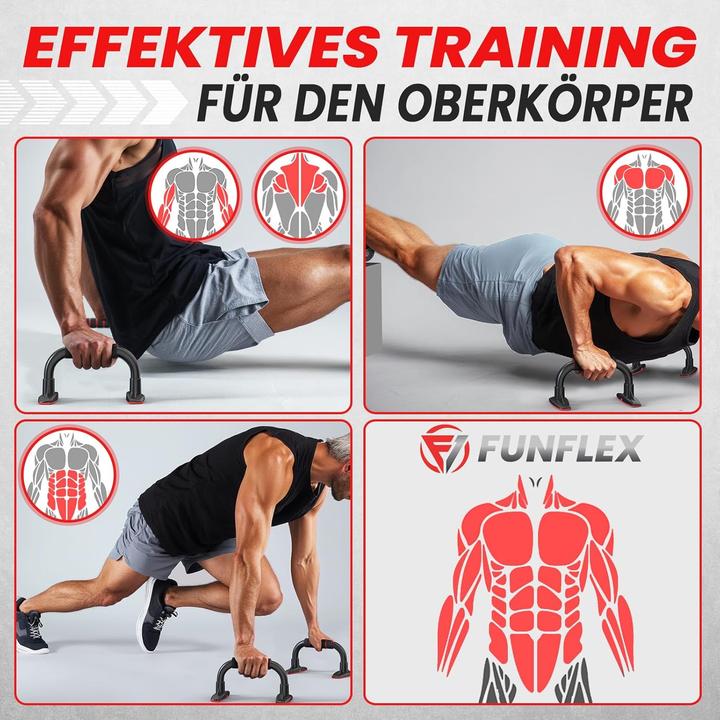 Produktbild Funflex Push-up Bars mit rutschfestem Griff -Liegestützgriffe