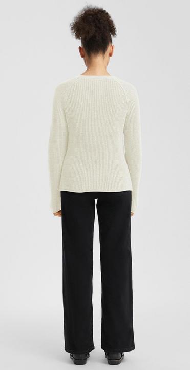 Produktbild s.Oliver Strickpullover Melierter Strickpullover mit Raglanärmeln (XL)