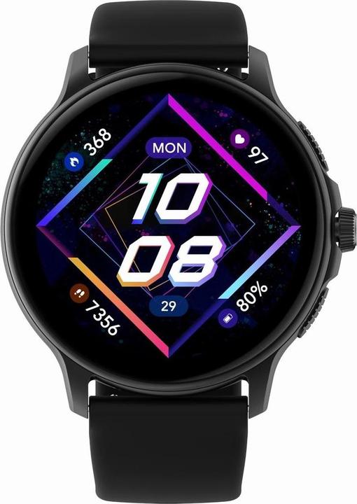 Produktbild Gravity GT12-1 Damen-Smartwatch, schwarzes Silikonarmband + schwarzes Armband