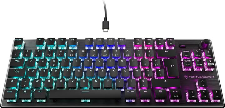 Turtle Beach Vulcan TKL AIMO Gaming-Tastatur, Red Switch (DE, Kabelgebunden)