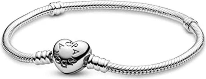 Produktbild Pandora Armband mit Herz-Verschluss (19 cm, Silber)