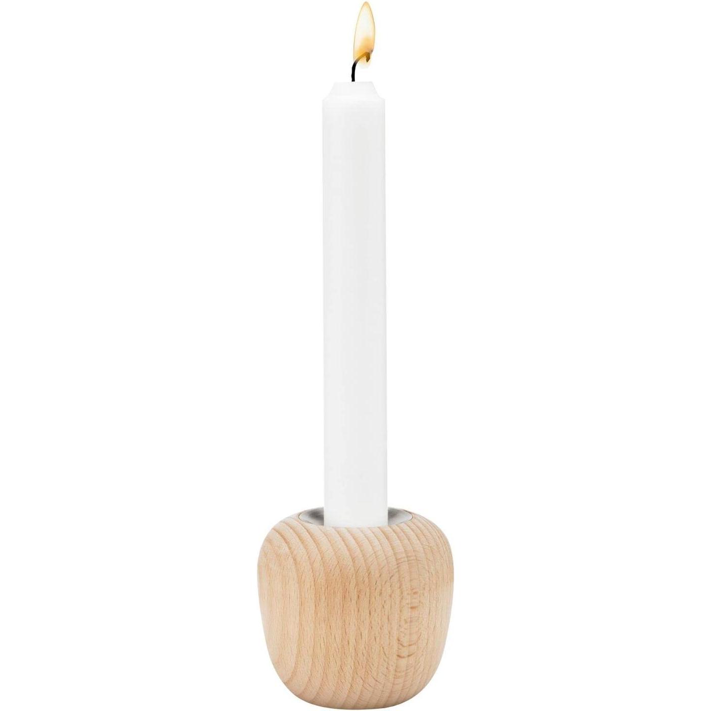 Stelton, Kerzenständer, Ora Wood Kerzenständer (7 x 7 x 6.5 cm)