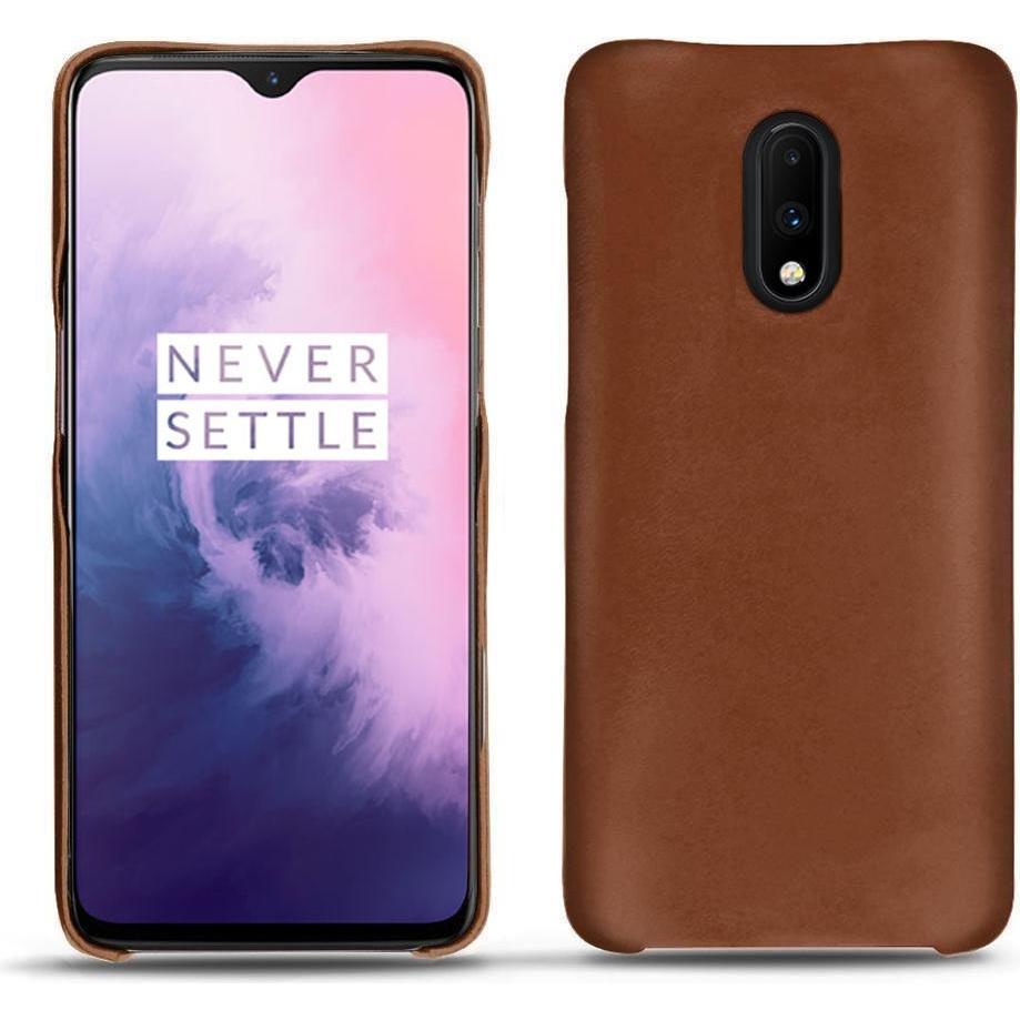 Noreve Lederschutzhülle (OnePlus 7), Smartphone Hülle, Braun