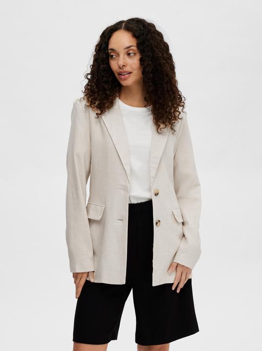 Actual product image Selected Linen blend blazer (Frequency band 38 (2600 MHz))