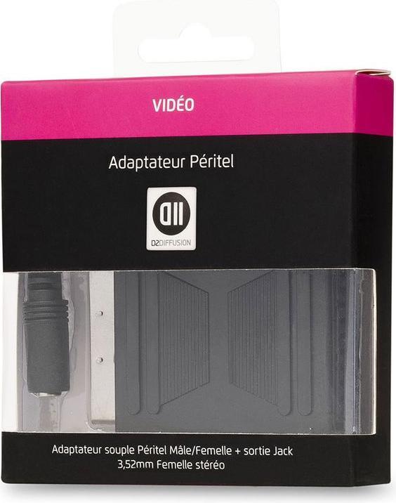 Actual product image D2 Diffusion C ble Jack 3,5mm femelle peritel m le/femelle 15cm