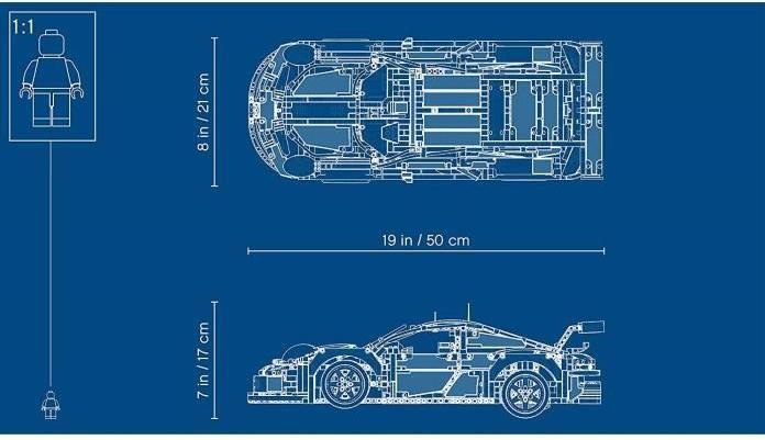 Productafbeelding LEGO Porsche 911 RSR (42096, LEGO Technic, LEGO Zeldzame Sets)