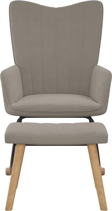 Produktbild vidaXL Schaukelstuhl mit Hocker