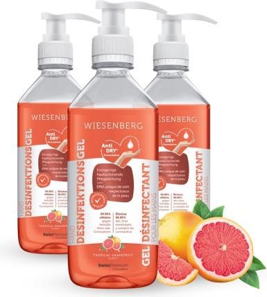 Image du produit Wiesenberg Gel désinfectant mains Tropical Grapefruit gel (500 ml)
