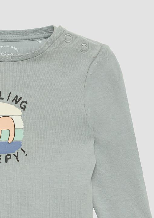 Produktbild S.Oliver T-Shirt Baumwoll-Longsleeve mit 3D-Frontprint (74)