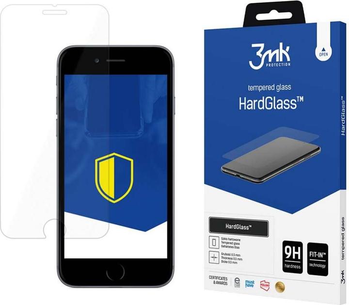 Actual product image 3MK iPhone 7 / 8 / SE2022 HardGlass 0.33mm (1 Piece, Apple iPhone 7)