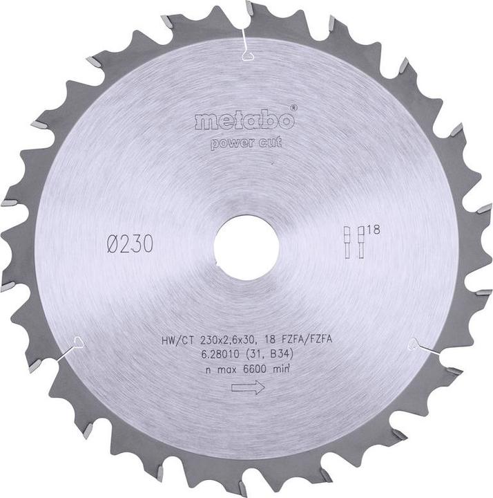 Immagine prodotto Metabo Lama per sega circolare HW/CT x30x26