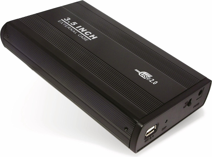 LogiLink 3,5" SATA-schijfbehuizing, USB 3.0, zwart (3.5")
