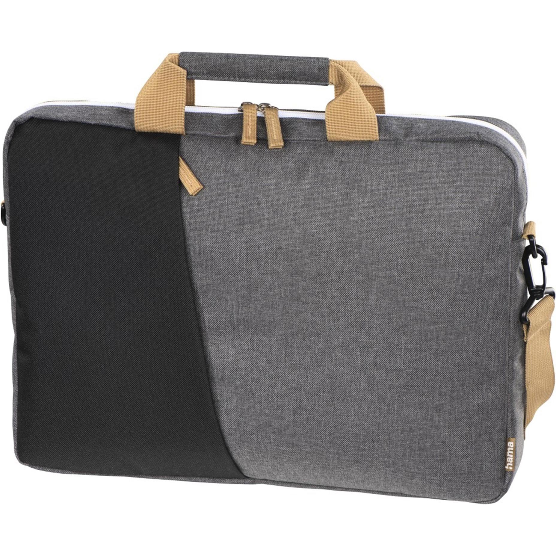 Hama Florenz", bis 34 cm (13,3 (13.30", Universal), Notebooktasche, Grau, Schwarz