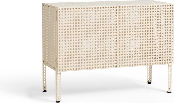 HAY - Perforated Cabinet Floor Small - H 66.5cm - Eggshell