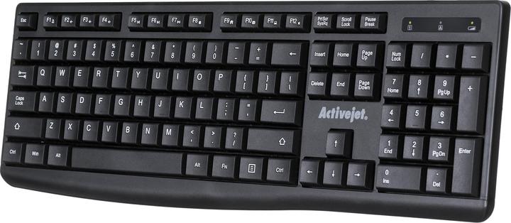 Actual product image Activejet Wireless Keyboard K-3803SW, battery powered, AAA (Eng. Int., Wireless)