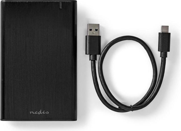 Produktbild Nedis Festplattengehäuse 2.5 " | USB 3.2 Gen1 | USB Type-A / USB Type-C™ | Notebook / PC | Aluminium (2.5")