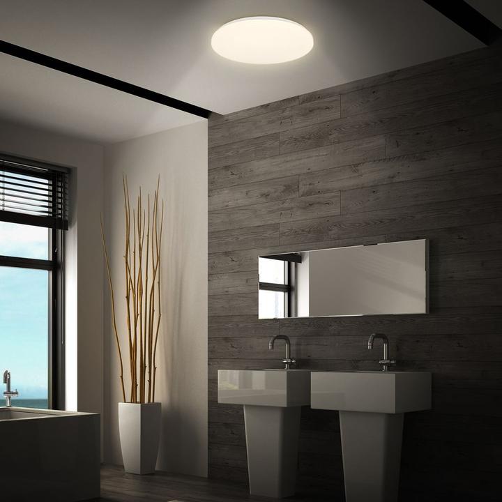 Produktbild B.K.Licht LED Deckenleuchte, Mikrowellensensor, white, LED/13W, IP54 (1300 lm)