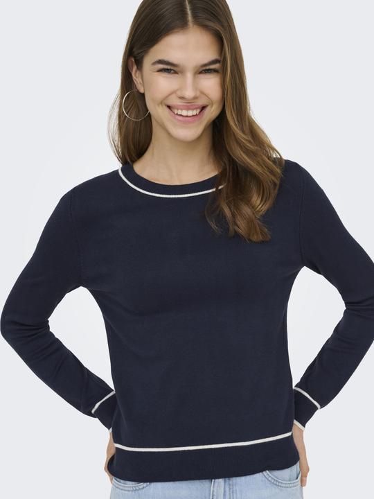 Produktbild Only Onlandrea Ls Contr O-Neck Knt Noos (M)
