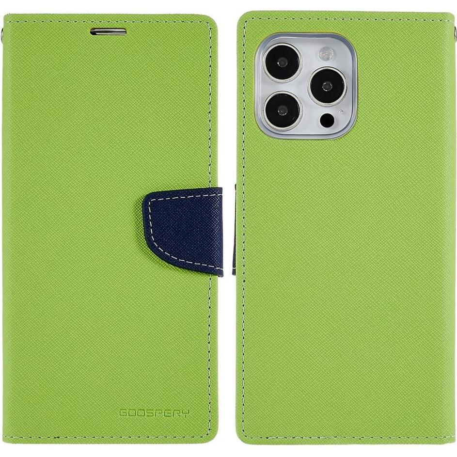 Mercury iPhone 14 Pro - Goospery Fancy Etui Hülle grün (Apple iPhone 14 Pro), Smartphone Hülle, Grün