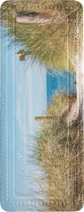 Actual product image Kleine Wolke Bath Mat Borkum 36 x 92 cm, Beige/Green/Light Blue (36 x 92 cm)
