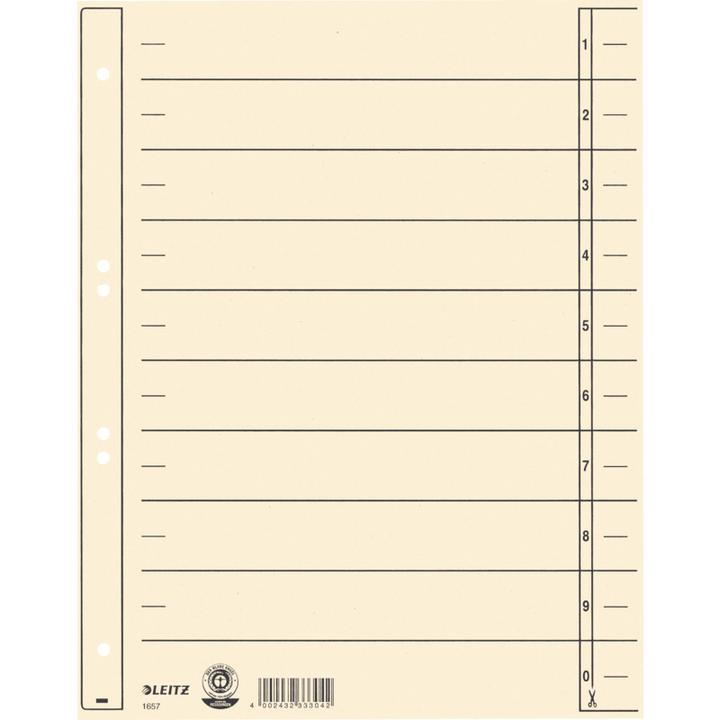 Actual product image Leitz Separator sheet