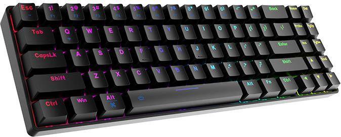 Actual product image Dareu Wireless mechanical keyboard EK871 Bluetooth + 2.4G RGB (black) (US, Wireless)