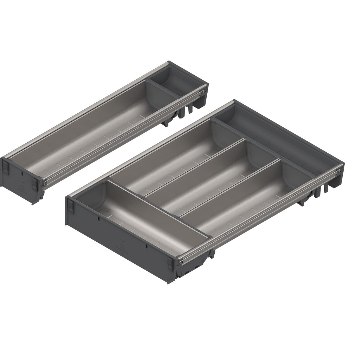 Thumbnail - Blum Schalen-Set ORGA-LINE für TANDEMBOX antaro, Besteckkasten, Grau