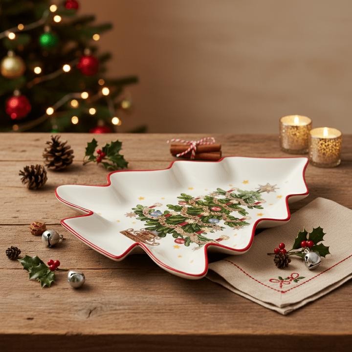 Actual product image Mon Chouchou Servierplatte mit Weihnachtsbaum-motiv