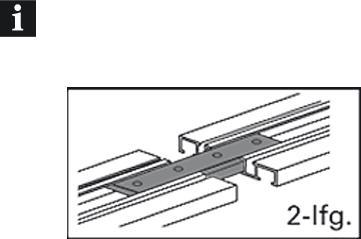 Image du produit Gardinia Raccord de rail pour rail à rideau en aluminium 2 voies blanc