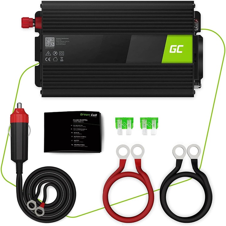 Image du produit GreenCell Convertisseur de tension pour voiture 12V à 230V 300W 600W