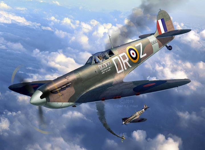 Actual product image Revell Gift Set Spitfire Mk.V Iron Maiden