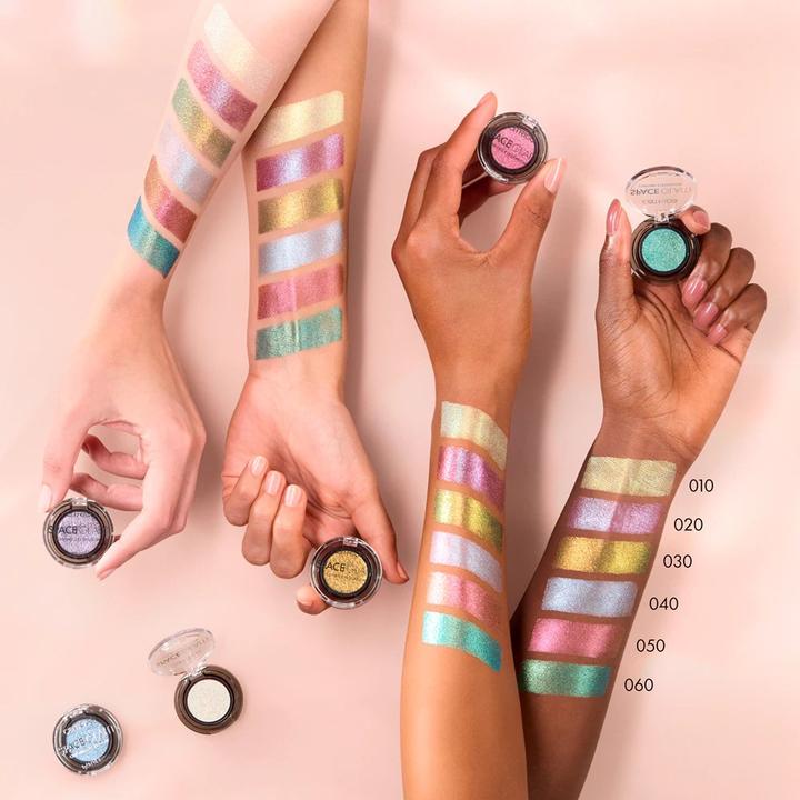 Produktbild Catrice Space Glam Chrome Eyeshadow (#78614D, Beige, Deep Brown, Gold, Hellgrün, Moonlight Glow, Silberfarben, Weiss)