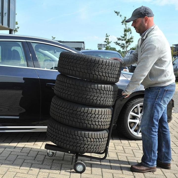 Produktbild ProPlus Felgenständer fahrbar mit Griff 4 Räder
