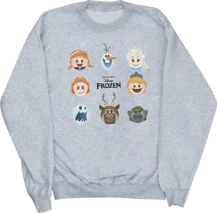 Actual product image Disney Womens/Ladies Frozen Heads Sweatshirt (S)