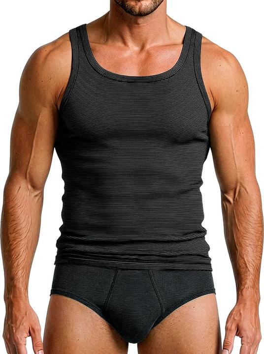 Image du produit ESGE Lot de 5 - maillots de corps à fines côtes et à rayures (M)