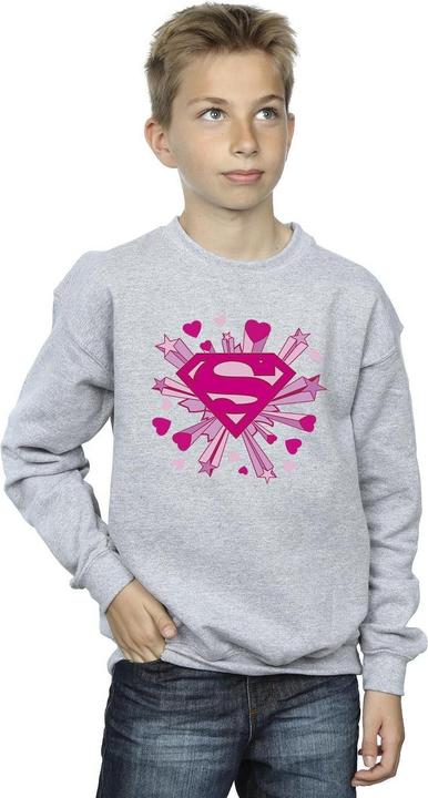 Image du produit - Sweat SUPERMAN PINK HEARTS AND STARS LOGO - Garçon (116)