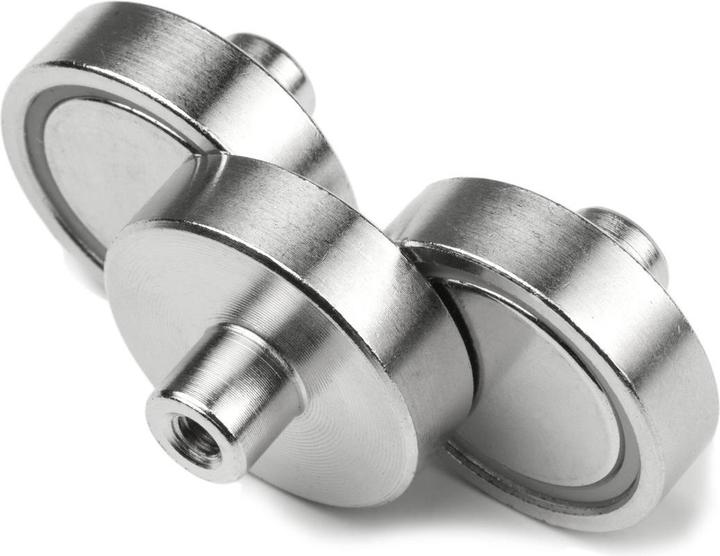 Produktbild Supermagnete Topfmagnet mit Gewindebuchse (3x)