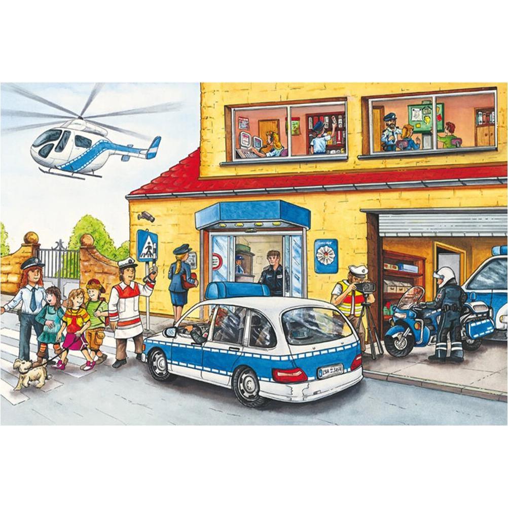 Thumbnail - Schmidt Spiele Feuerwehr und Polizei 3x (72 Teile)