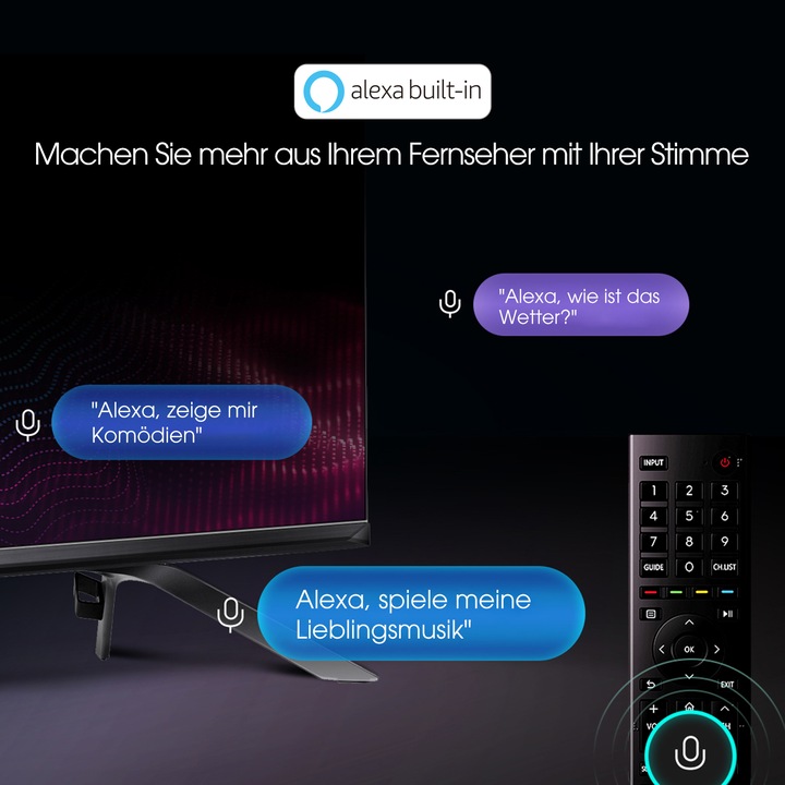 Image du produit Hisense 50E76GQ Téléviseur (50 pouces) Ultra HD Smart TV WLAN, Titan (50", QLED, 4K, 2021)