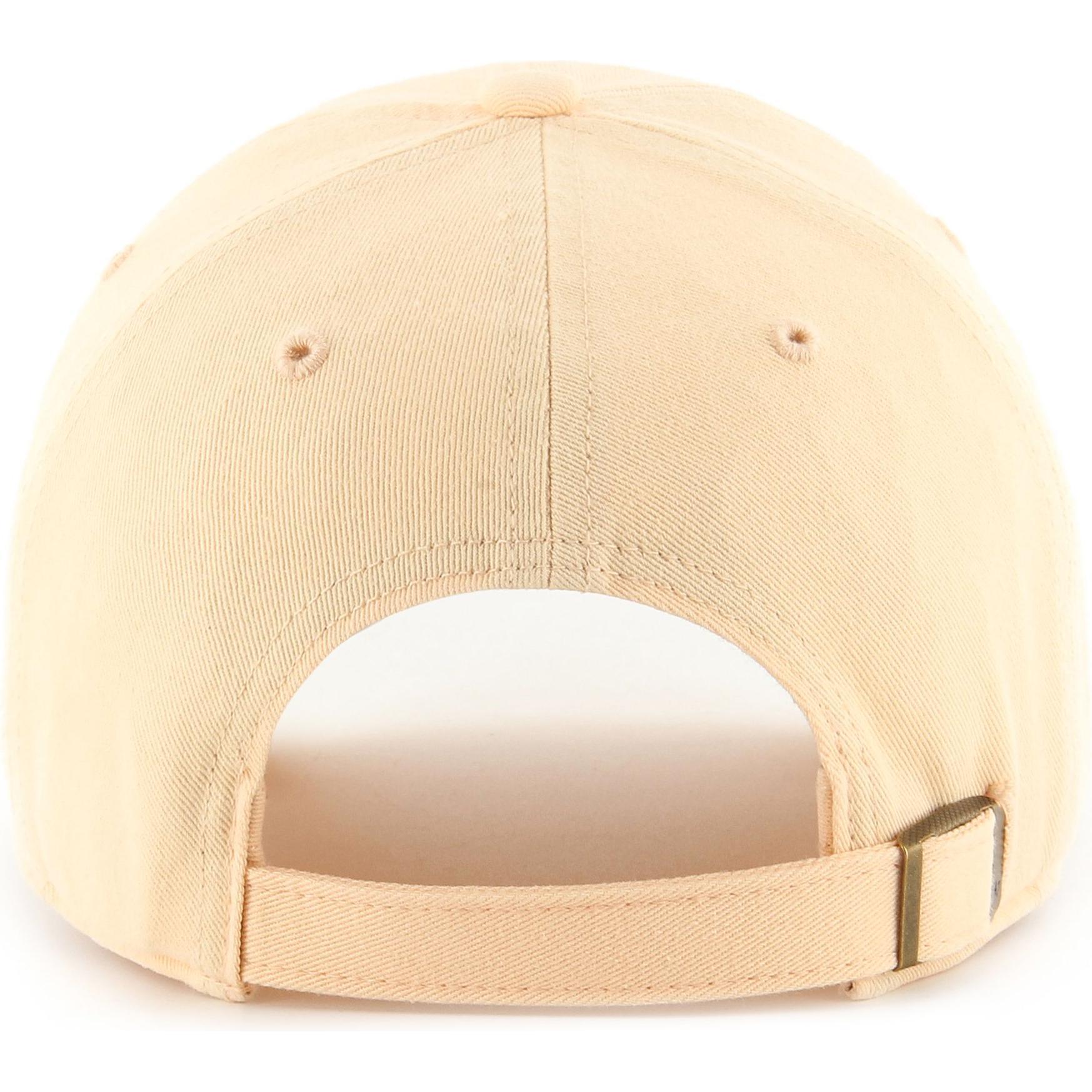 Thumbnail - 47 Brand, Herren, Cap, Strapback Cap - CLEAN UP New York Yankees apricot, Gelb