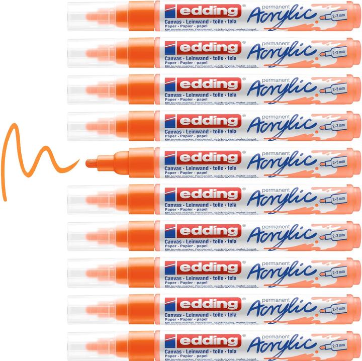 Produktbild Edding Acrylmarker 5100 Medium (Neonorange, 3 mm, 1 x)