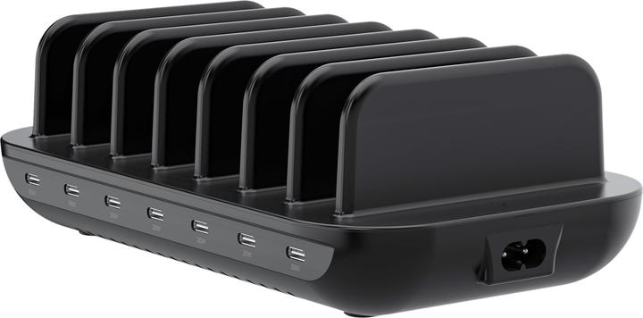 Image du produit Conceptronic Ladegerät 7Port 160W,7xUSB-C, PD 3.0 schwarz (160 W, 7 ports)