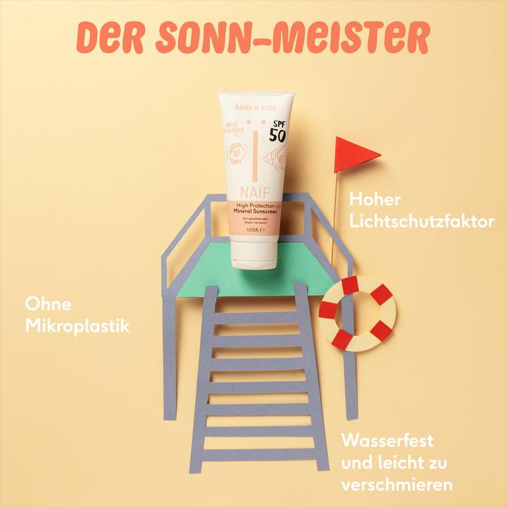 Produktbild Naïf Sonnencreme (Sonnencreme, SPF 50, 100 ml, 133 g)
