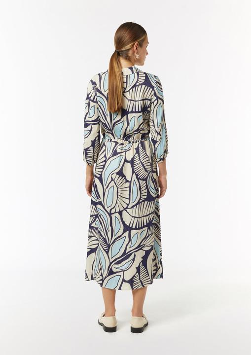 Actual product image Comma Kleid Gemustertes Hemdblusenkleid mit Tunnelzug (42)