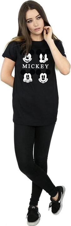 Immagine prodotto Disney Maglietta Boyfriend in cotone con testa di Topolino da donna/ragazzo (L)