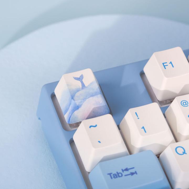 Actual product image Varmilo VEA108 Sea Melody Gaming Keyboard, MX-Silent-Red, white LED - US Layout (US, Cable)