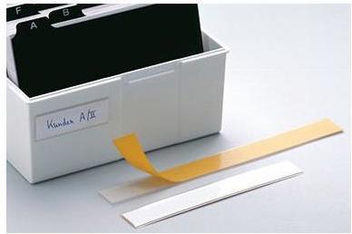 Actual product image Durable Labefix® sign frame Dimensions: 20 x 1.5 cm (w x h) Inscription label available: Yes