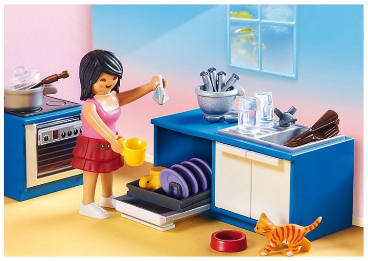 Produktbild Playmobil Familienküche (70206, Playmobil Dollhouse)